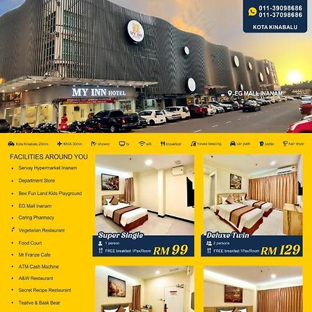 My Inn Hotel Inanam Exterior foto