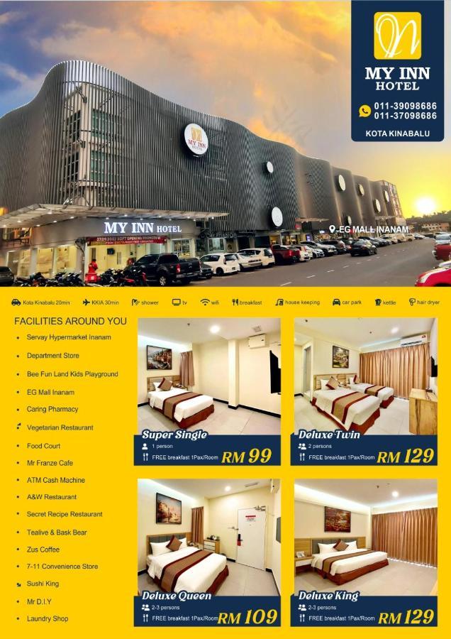 My Inn Hotel Inanam Exterior foto